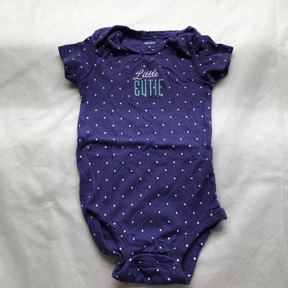 π₯4/$20 CARTERβS polka dot short sleeve onesie